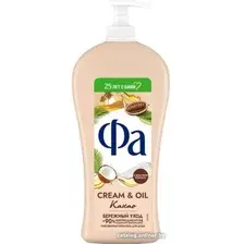 Гель Fa Гель для душа Cream и Oil Какао Бережный уход 750 мл