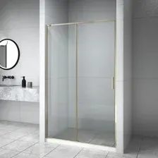 Душевая дверь Aquanet Pleasure Evo 140 AE65-N140-GBT (золото брашированное/никель)