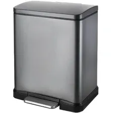 Мусорное ведро WeltWasser Lassy TG 12L (серый матовый)