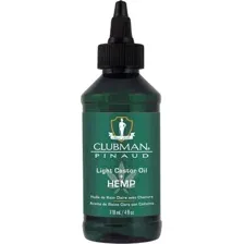 Масло для волос Clubman Castor Oil & Hemp Light Натуральное для роста волос (118мл)
