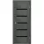 Дверь межкомнатная Stark ST8 ДО 70x200 (бетон темный/черный лак)