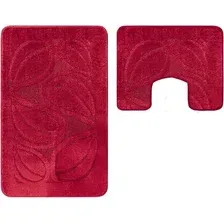 Набор ковриков Maximus Flora 2577 (50x80/40x50, бургуни)