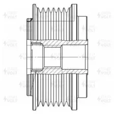 шкив генератора! Bosch VW LT28-46 2.8TDi 02 SGP 1809 СТАРТВОЛЬТ