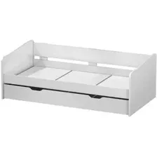 Кровать с выдвижным спальным местом Polini Kids Fun 4200 (белый)