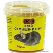 Клей от вредителей Borg от мышей и крыс 140 мл