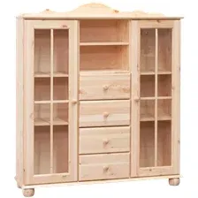 Шкаф-витрина Диприз Бритта Д.70056.7 (сосна, без отделки)