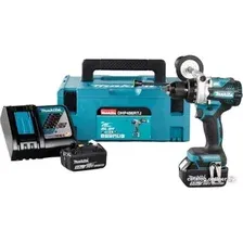 Ударная дрель-шуруповерт Makita DHP486RTJ (с 2-мя АКБ 5 Ач, кейс)