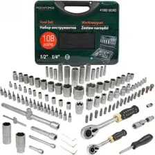 Набор трещотка с головками и битами RockForce RF-41082-5EURO (108 предметов)