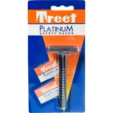 Бритвенный станок TREET Safety Razor Platinum + 2 лезвия