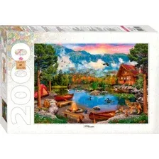 Пазл Step Puzzle Коттедж на берегу озера