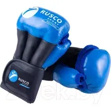 Перчатки для рукопашного боя RuscoSport Pro (р-р 8, синий)
