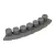 Бордюр садовый Prosperplast Palisada Ogrodowa IPAL7-S443 (серый)