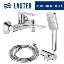 Смеситель Lauter Reef 21CK6678C с лейкой Relexa Fleur 21S00126