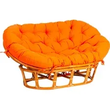 Диван садовый Tetchair Mamasan 23/02 W с подушкой (орех/оранжевый)