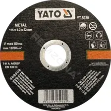 YATO YT-5920 Круг отрезной по металлу 115х1,2х22мм