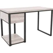 Стол Hype Mebel Дэск 120x60 (черный/древесина белая)