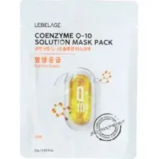 Маска для лица тканевая Lebelage Coenzyme Q-10 Solution Mask Pack