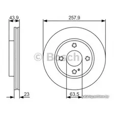 Тормозной диск Bosch 0986479S38