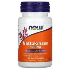 Наттокиназа NOW Nattokinase 100 мг. 60 капсул
