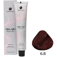 Крем-краска Adricoco Miss Adri 6.8 (100мл, темный блонд капучино)