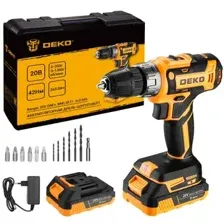 Дрель-шуруповерт Deko Banger 20V ONE 083-1109 (с 2-мя АКБ, кейс)