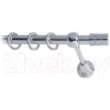 Карниз для штор Lm Decor Цилиндр 088 1р гладкий 25мм (хром, 1.8м)