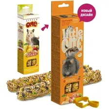 Лакомство для грызунов Little One Палочки с фруктами и орехами 2х60 г