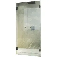 Душевая дверь MaybahGlass 195x181 MGD-467-6 (прозрачное стекло/черный)