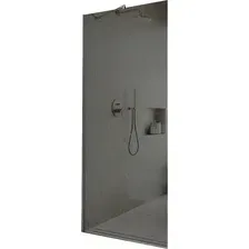 Душевая стенка MaybahGlass 119x195 MGD-686-4у (графитовое стекло/хром глянцевый)