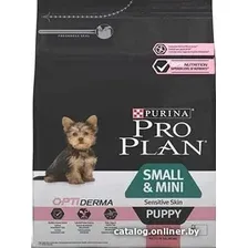 Сухой корм для собак Pro Plan Optiderma Puppy Small&Mini Sensitive Skin 0.7 кг
