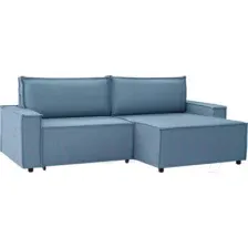 Диван угловой Mio Tesoro Дюссельдорф 293 1.5ек-1.5пф (1175 Savanna Plus Blue)