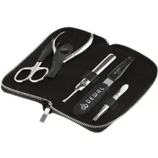 Набор для маникюра и педикюра Dewal 902BLACK (черный)