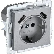Розетка IEK Brite BR-R14-16-U21-D21-K47