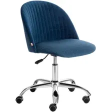 Кресло офисное Tetchair Melody флок (синий)