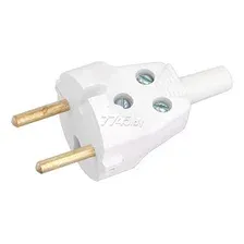 Вилка электрическая прямая 6 A 250 В BYLECTRICA (В6-215)