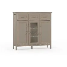 Тумба BRW Classic KOM1W2D3S Глиняный серый 136х41х133 см