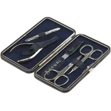 Набор для маникюра и педикюра Dewal 903BLUE (синий)
