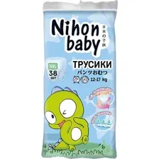 Трусики-подгузники Nihon Baby 5XL 12-17 кг (38 шт)