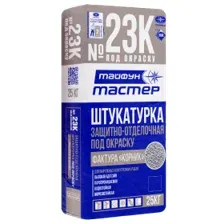 Штукатурка декоративная Тайфун Мастер №23К-2 фактура корник 1.5мм (25кг, серый)