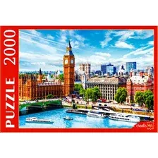 Пазл Рыжий кот Утренний Биг-Бен в Лондоне ПИ2000-3695 (2000 эл)