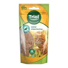 Лакомство для кошек Triol Мини-медальоны из кролика с треской (40 г)
