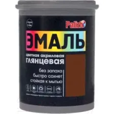 Эмаль Palizh Глянцевая (1кг, темно-коричневый)