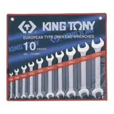 Набор рожковых ключей, 6-28 мм, 10 предметов KING TONY