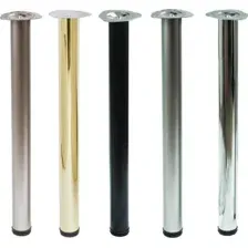 Опора мебельный круглая d60 h710 хром AKS