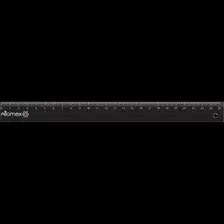Линейка Attomex черная 25 см арт. 5091302