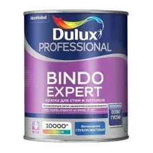 Краска водно-дисперсионная внутренняя  DULUX Prof Bindo Expert глубокоматовая BW, 1 л