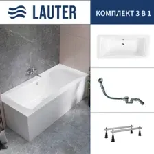 Ванна Lauter Belgravia 170x75 21110170 (с ножками и сифоном 21Y32000 хром)