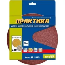 Набор шлифлистов Практика Профи 921-343 (5 шт)