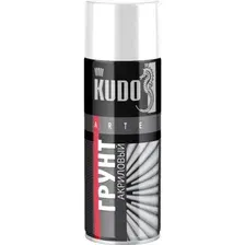 Грунт Kudo аэрозоль, акриловый, белый, 520 мл