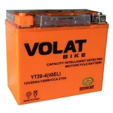 Аккумулятор VOLAT 20Ah, 270A, 12V, L+, YT20-4 YT20-4(iGEL)Volat